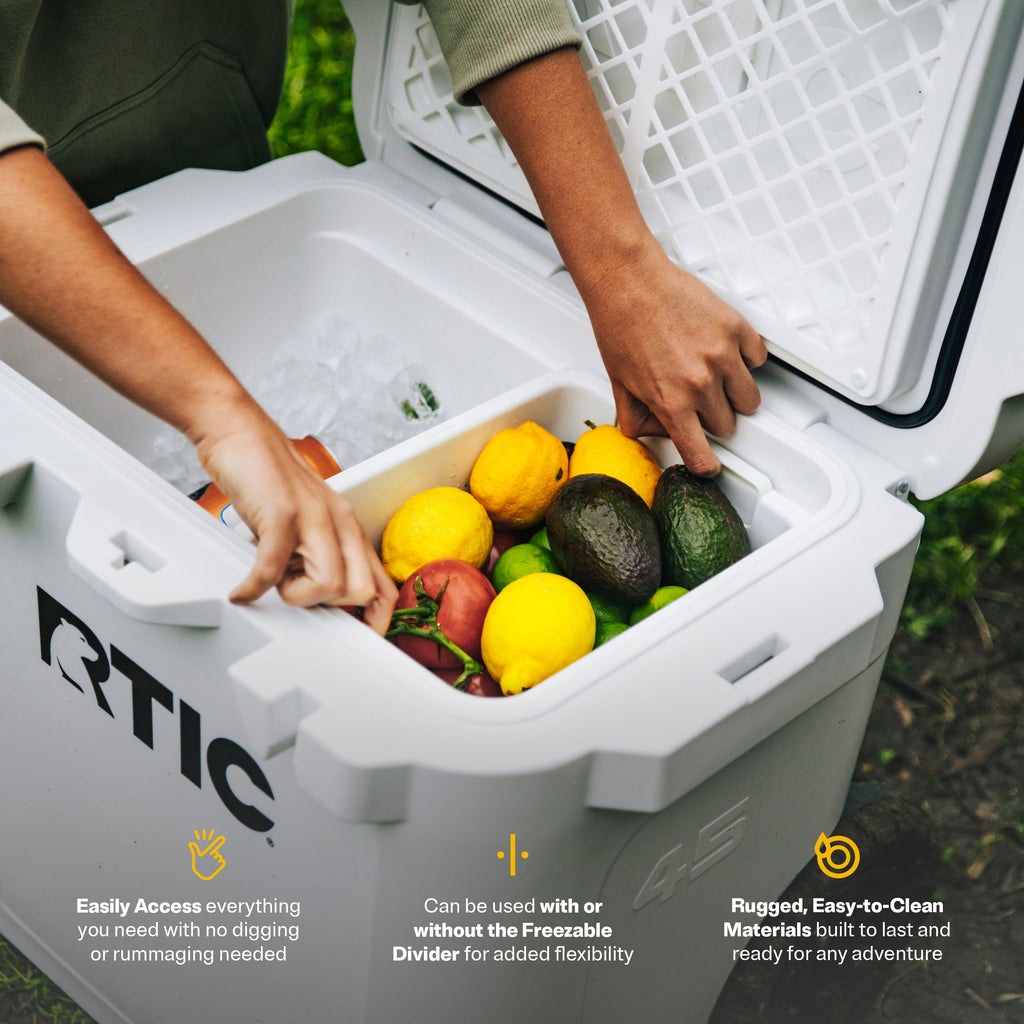45 QT Ultra-Tough Wheeled Cooler #007SD